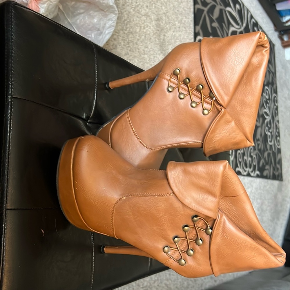 Brown booties